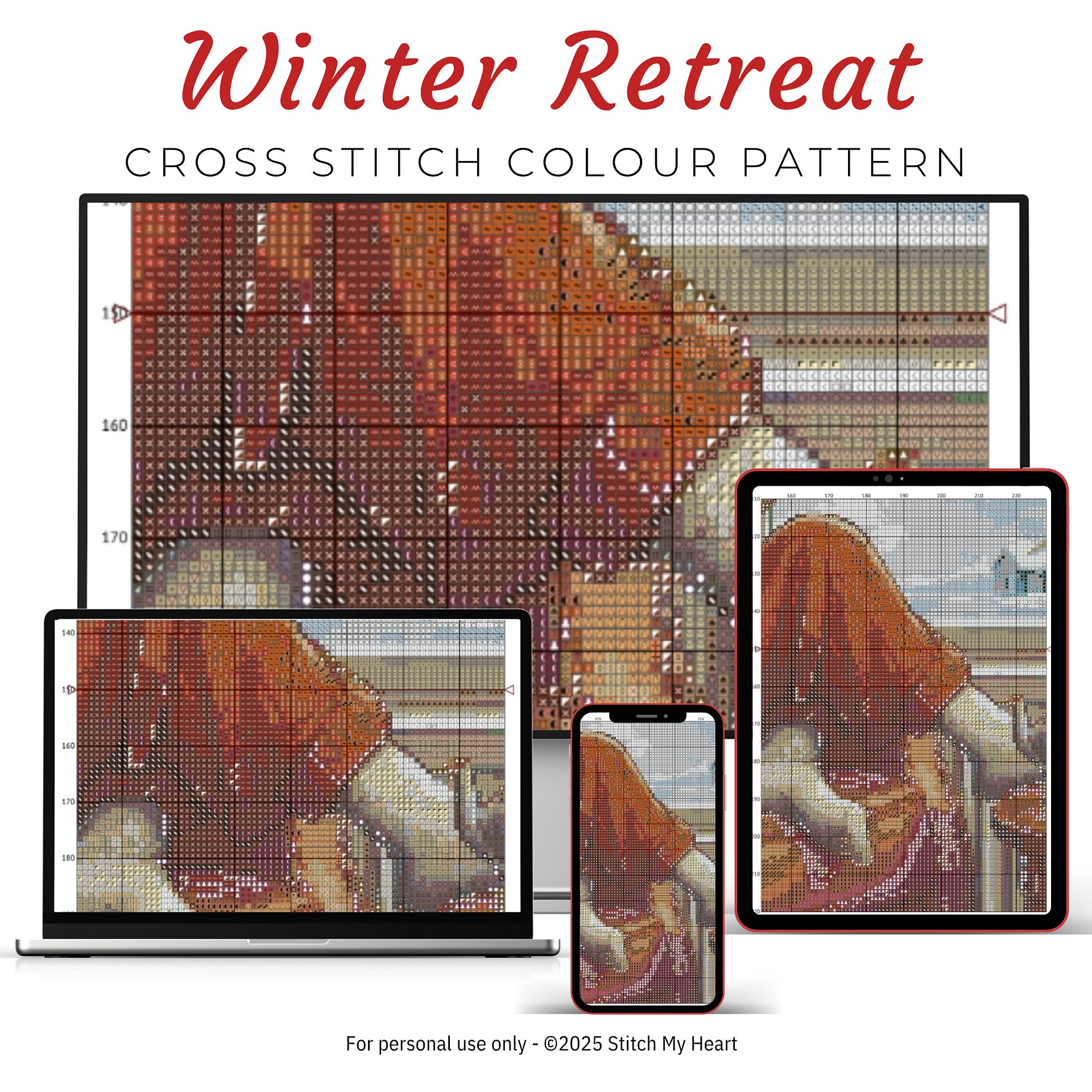 Winter Retreat Cross Stitch Pattern product image (3)