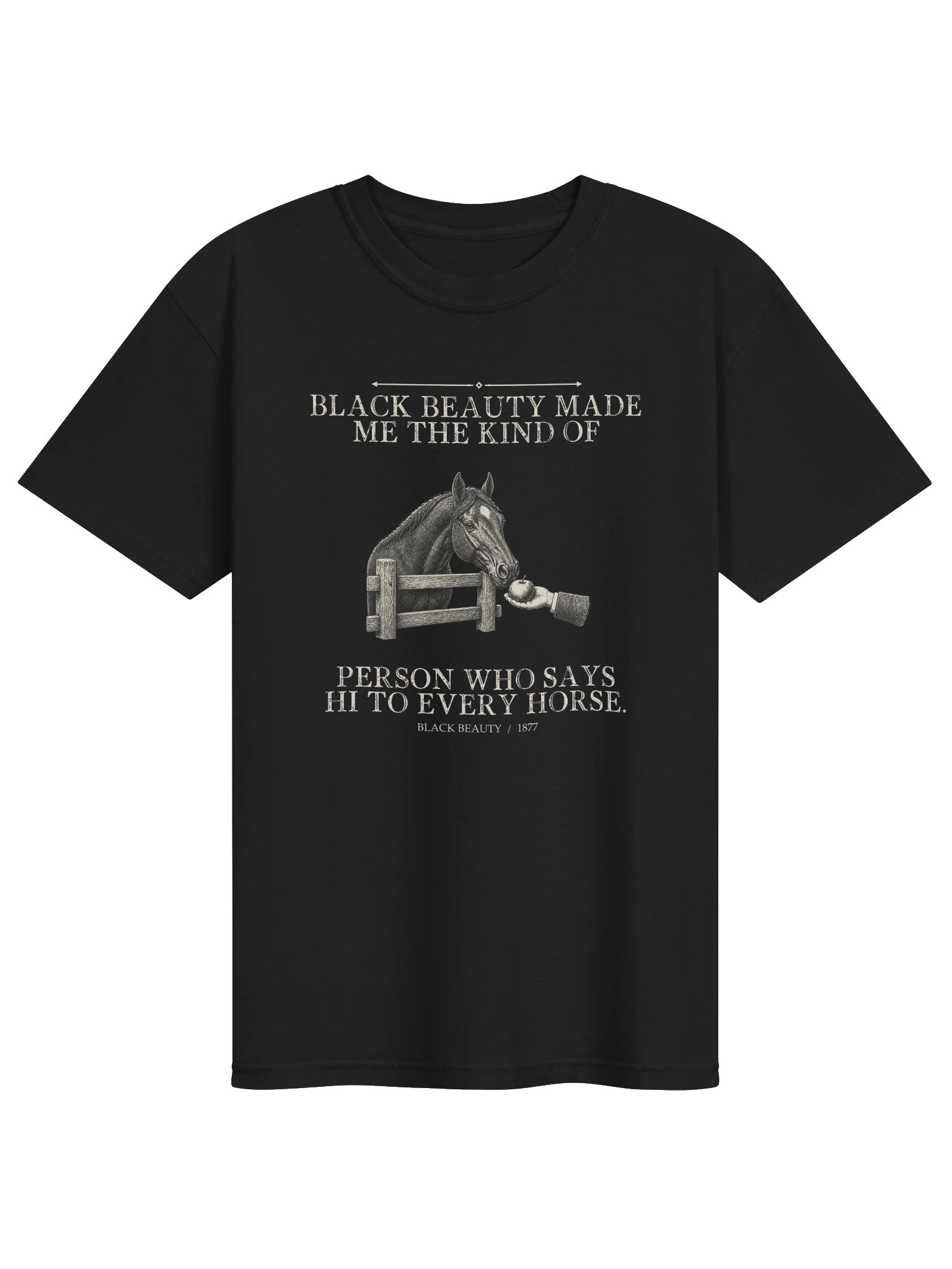 Black Beauty Made Me Kind Person Who -- Black Beauty Tee (Dark) product image (1)