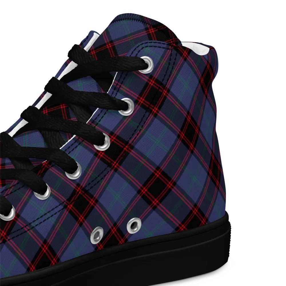 Rutherford Tartan Men's High Top Shoes product image (12)