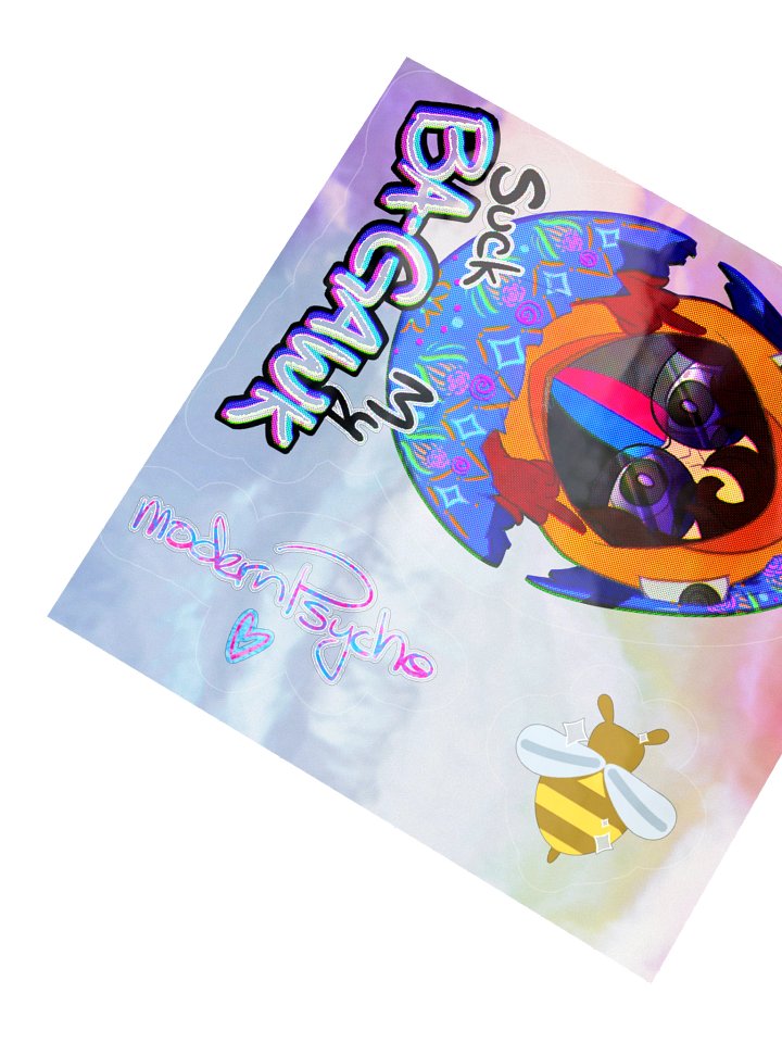 Suck My Ba-Gawk (+ More) Holographic Stickers product image (4)