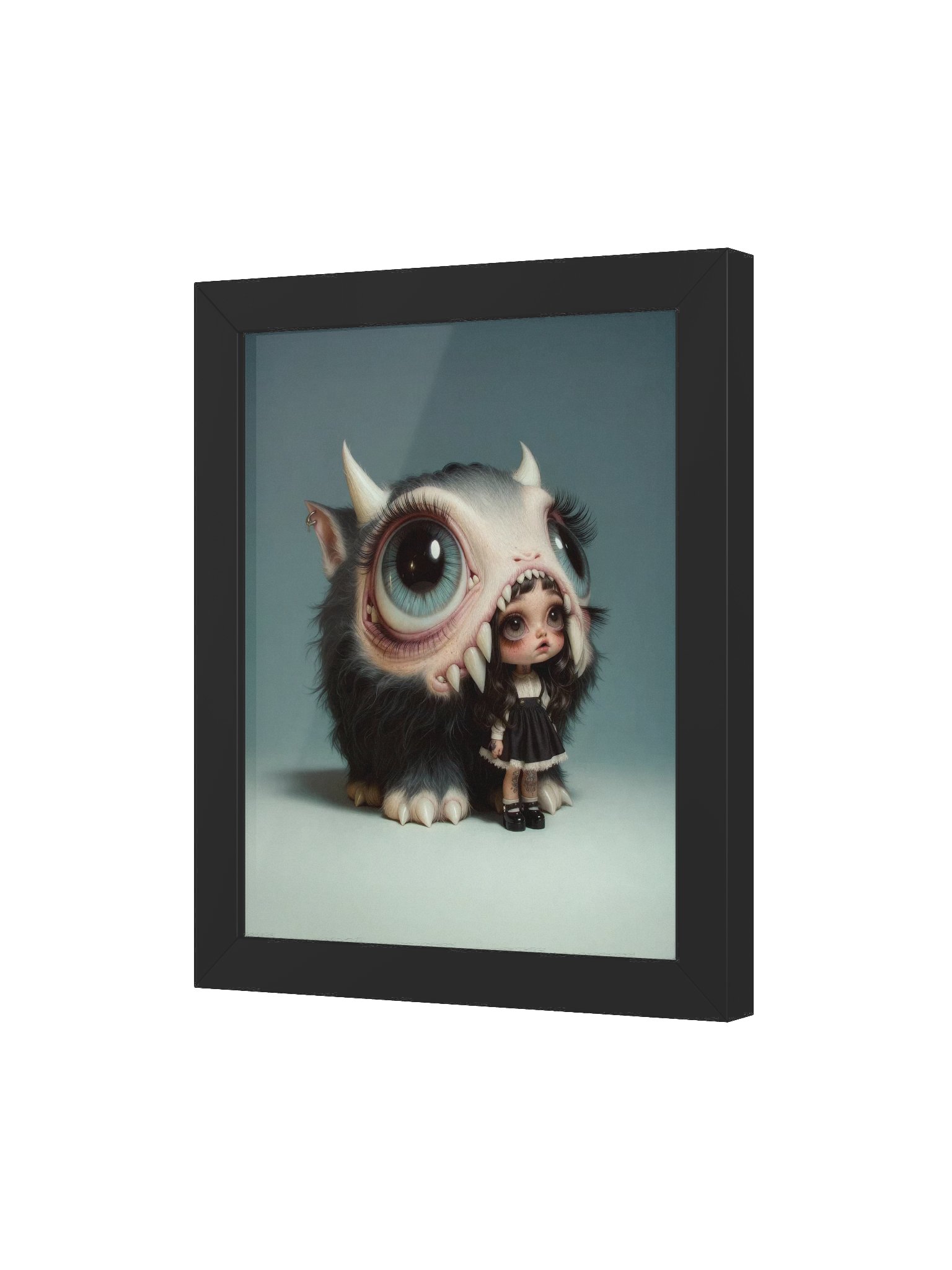 She Stands Where the Teeth Are Framed Print product image (3)