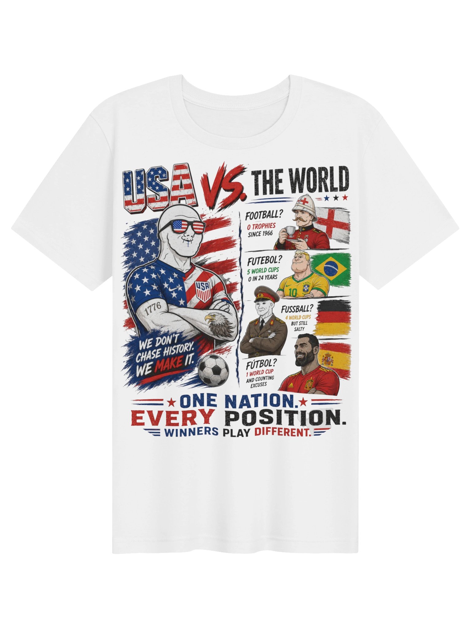 USA vs The World Funny Soccer World Cup 2026 Tee product image (4)