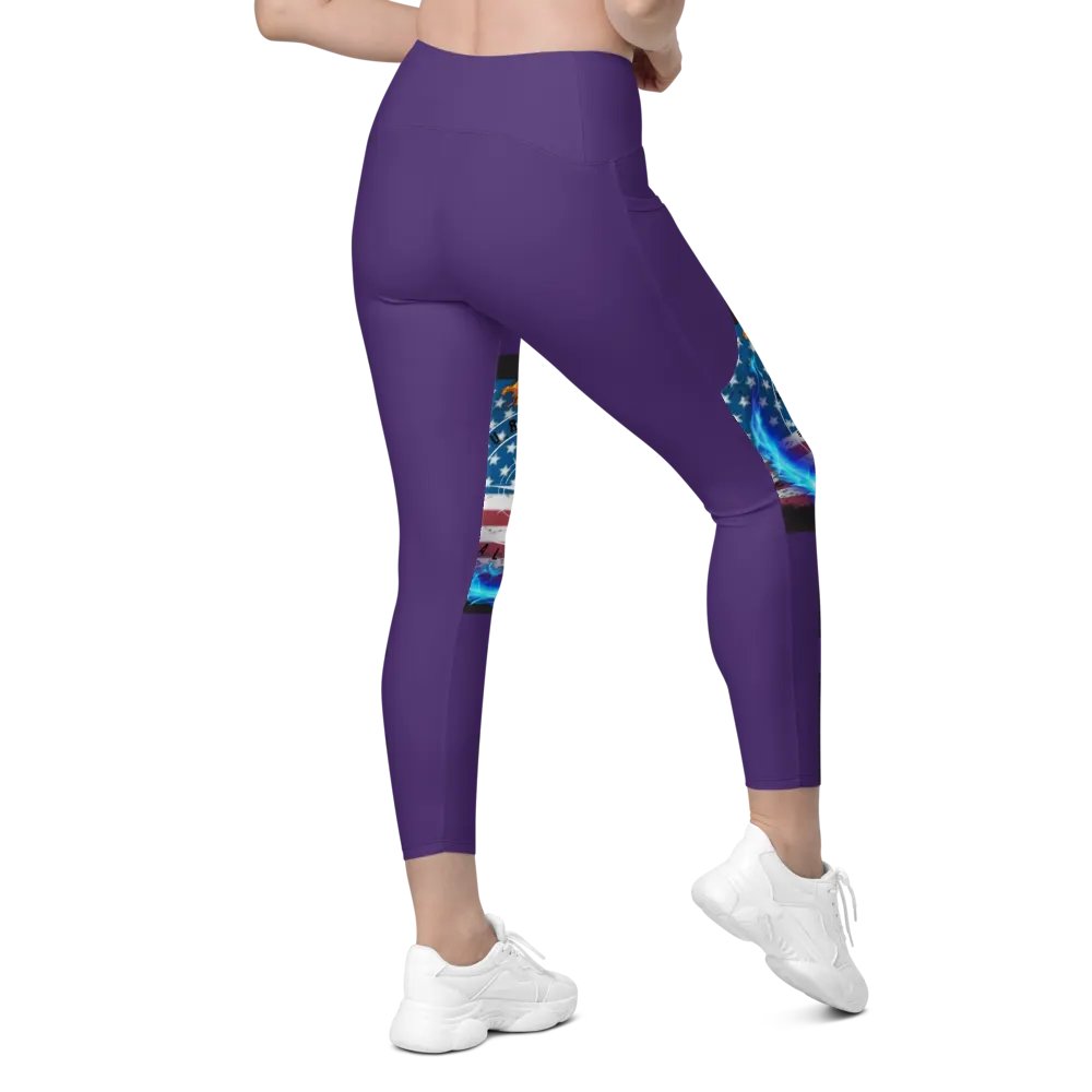 Leggings w pockets Purple product image (8)