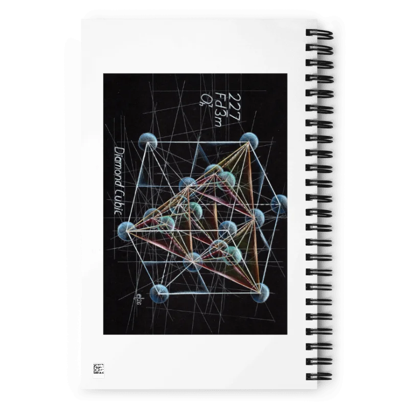 Geometric Physics Art Notebook 7: Osculating Circles and Diamond Cubic product image (2)