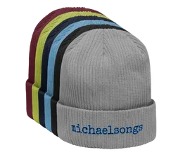 organic ribbed beanie w/embroidered logo product image (1)