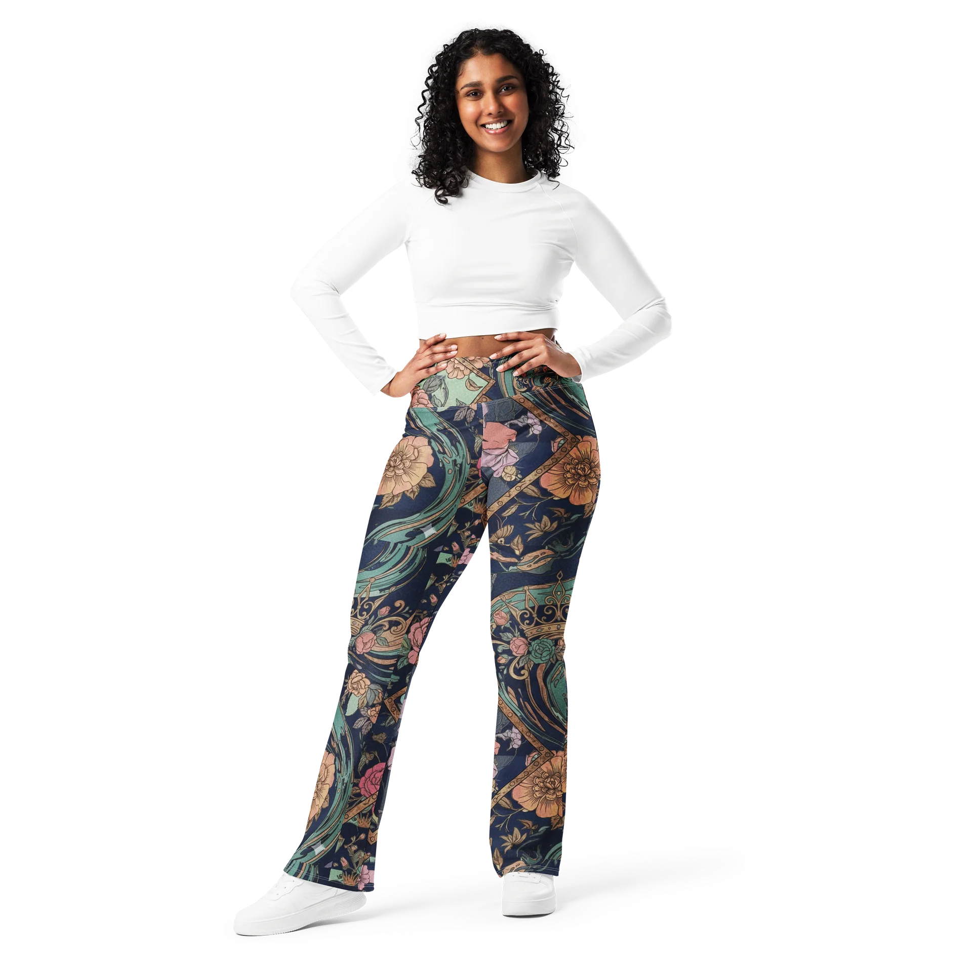 Floral Harmony Flare Leggings product image (10)