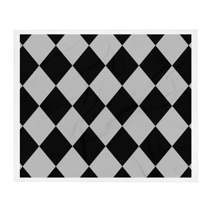 Black And Gray Diamond Pattern Blacket product image (2)