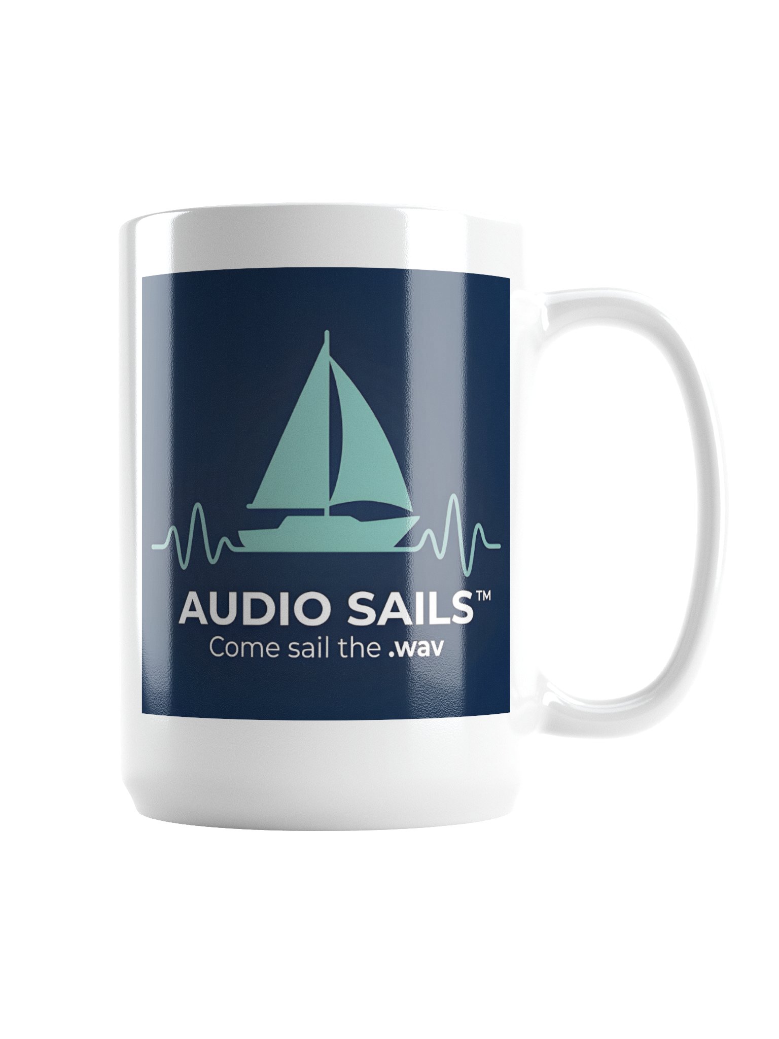 Audio Sails 'Come sail the .wav' Mug product image (3)