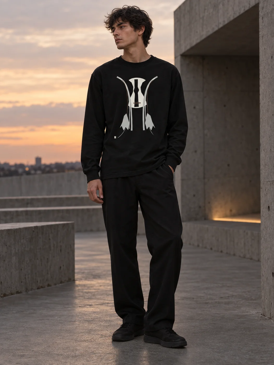 VEIL RETURN — Garment-Dyed Long Sleeve product image (3)