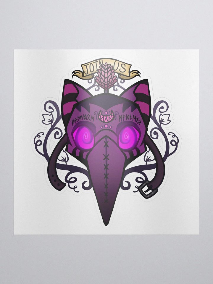 Cult of the Grinner Sticker - Neon glow product image (1)