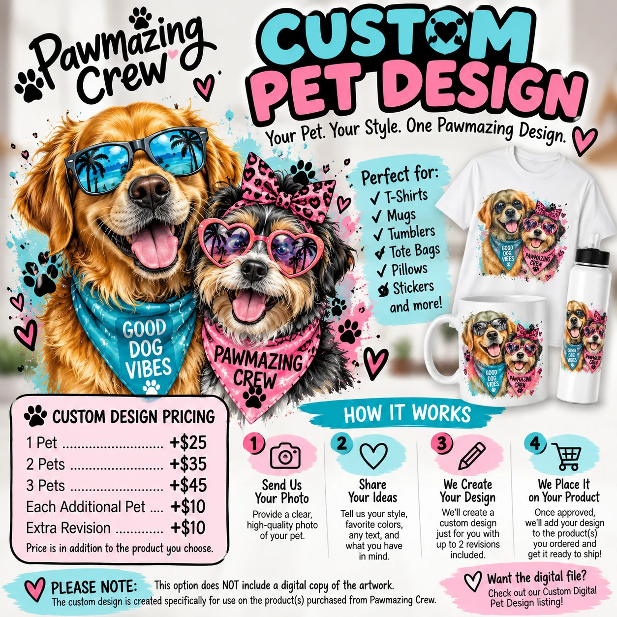 🐾 CUSTOM PET DESIGN ADDITIONAL PETS product image (2)