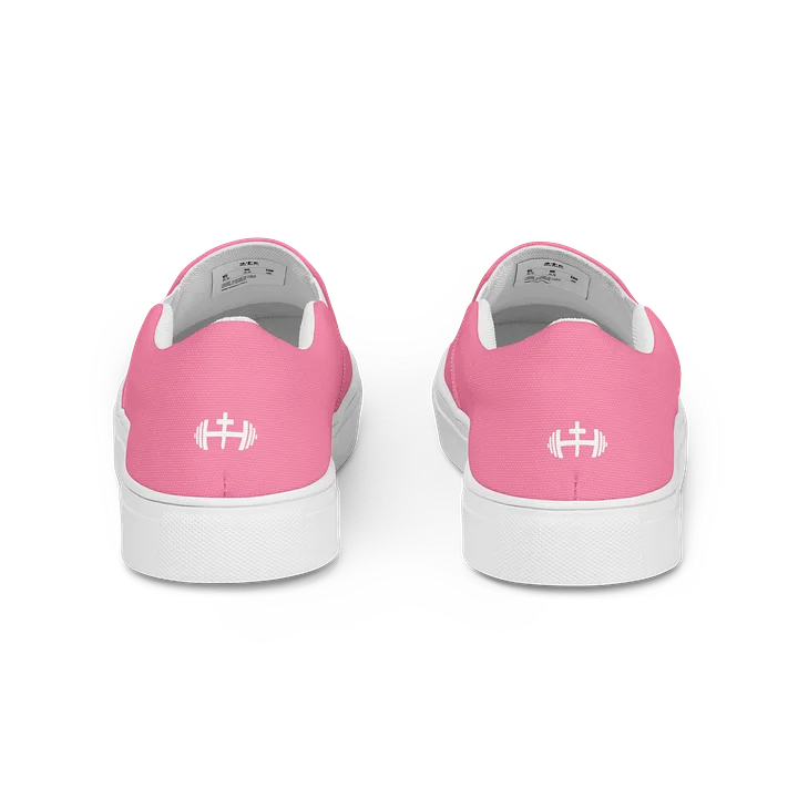 Womens His House Canvas Slip Ons - Pink product image (2)