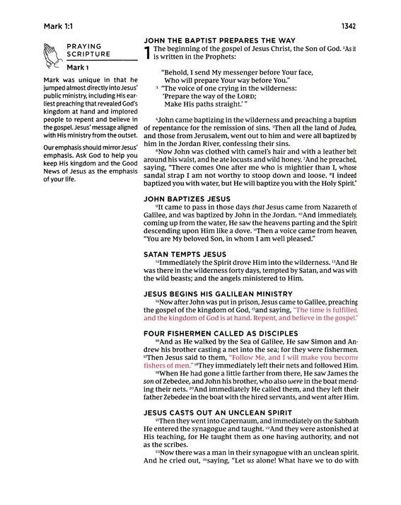 NKJV Prayer Bible, Comfort Print--Hardcover product image (3)
