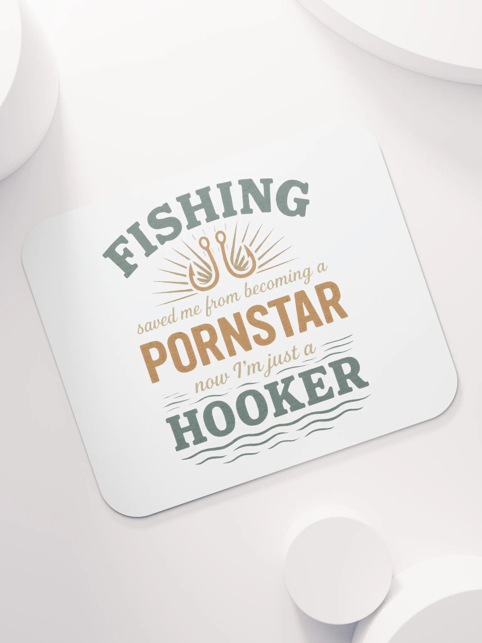 Fishing Saved Me Mouse Pad – Vintage Hooker Humor product image (7)
