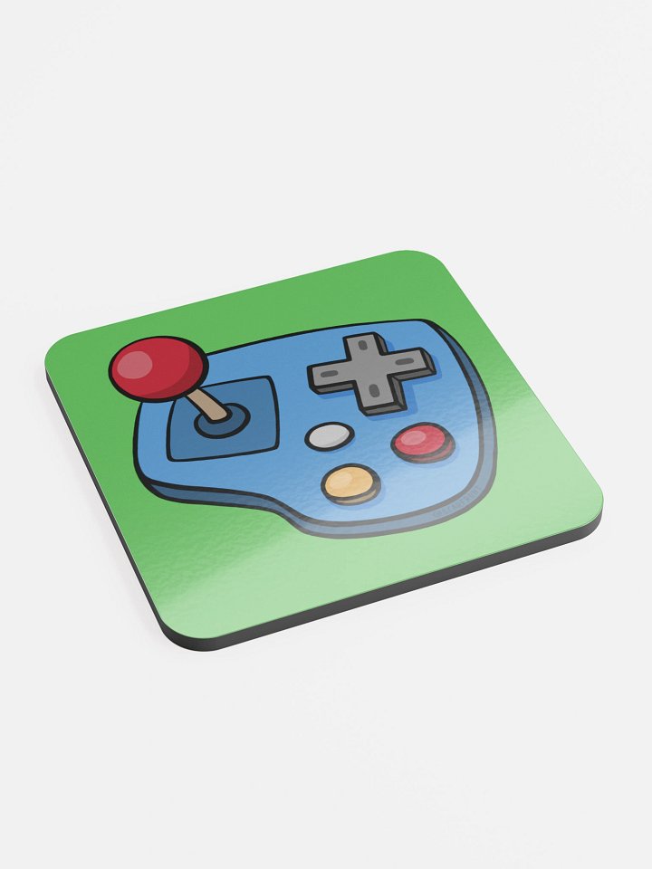 Retro Gaming Reimagined - Glossed Cork Coaster product image (2)