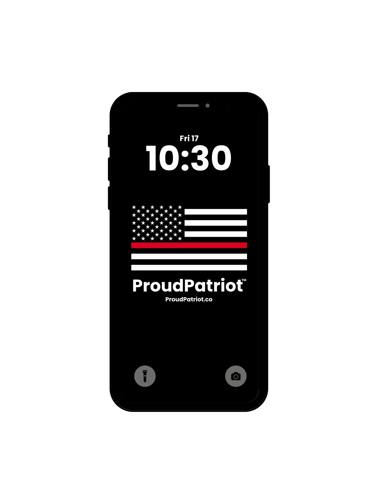 American Thin Red Line Proud Screensaver Dark Mode product image (1)