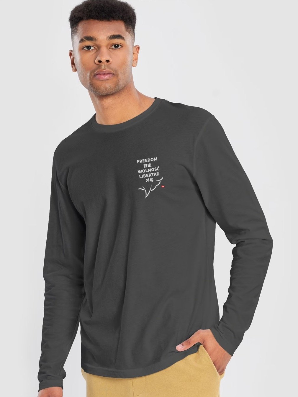 PREMIUM UNISEX LONG SLEEVE SHIRT, FREEDOM product image (8)