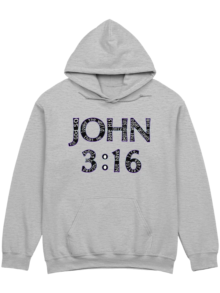 John 3:16 With Verse Hoodie product image (1)