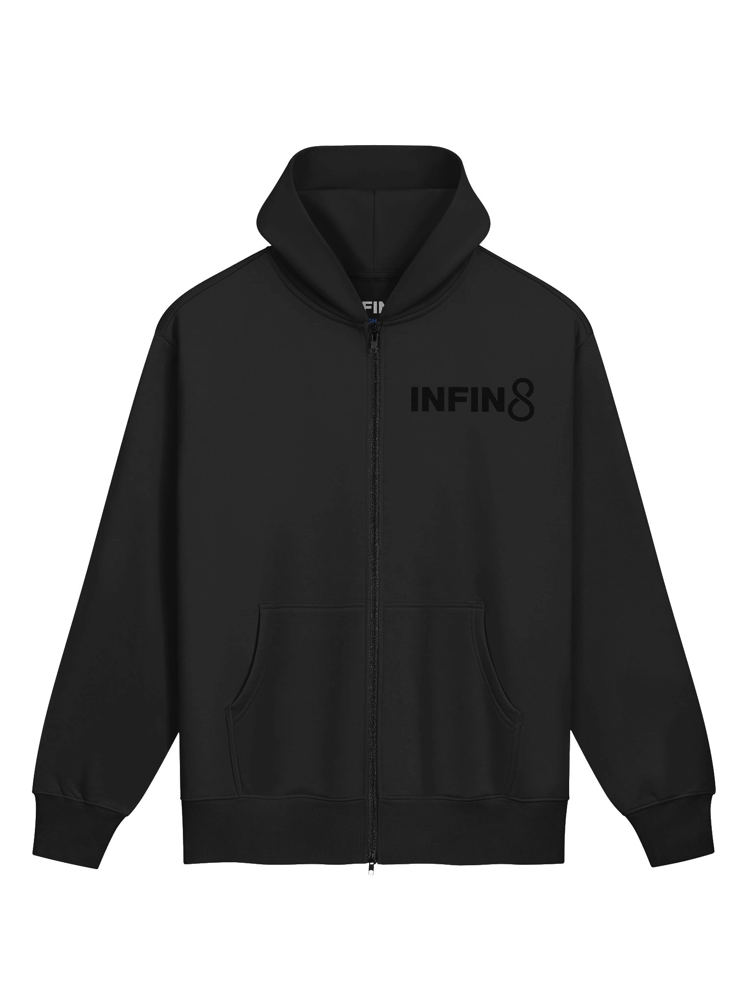INFIN8 New Style Logo Zip Hoodie | Stealth Collection product image (1)