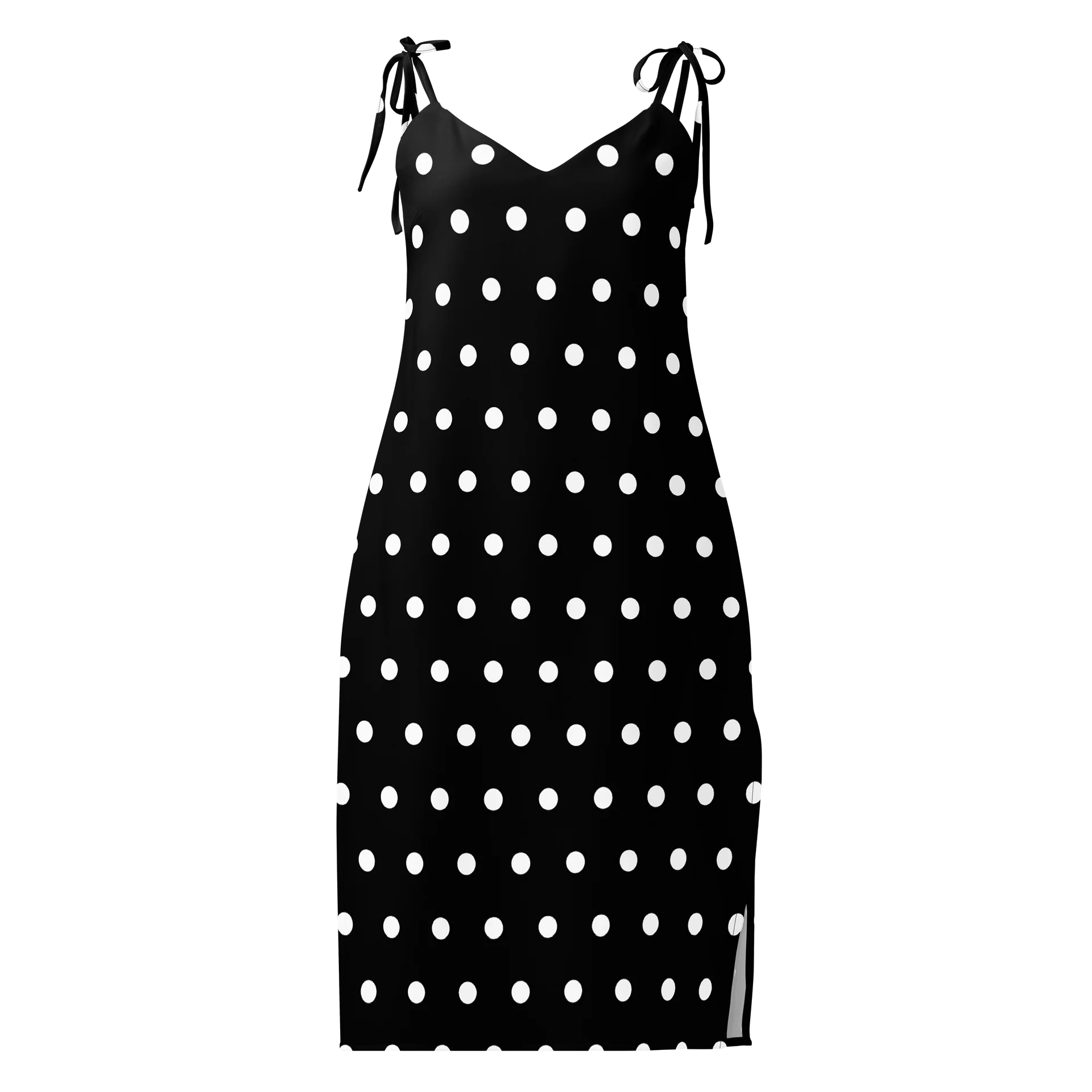 Polka Dot Noir Slip Dress product image (1)
