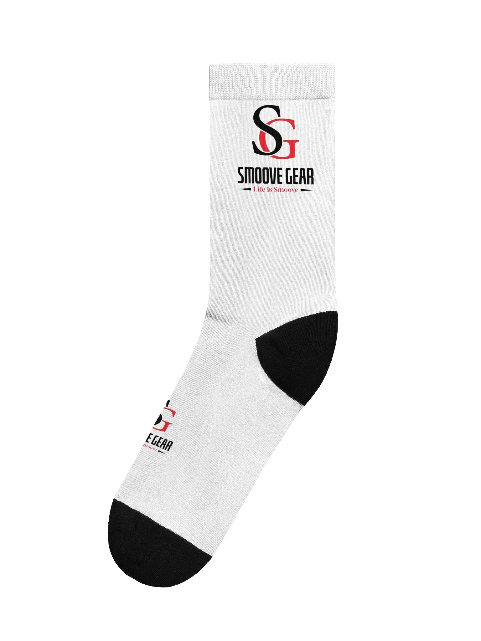 Smoove Gear Black & Red Crew Socks product image (1)