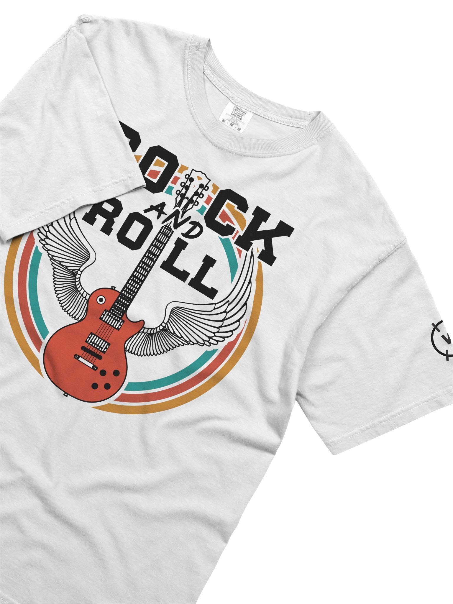 80s Rock & Roll Music Guitar with Wings Tee product image (5)