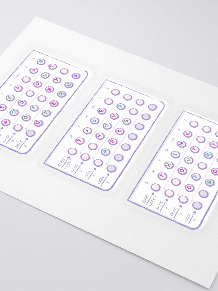 Birth Control Sticker Sheet product image (2)
