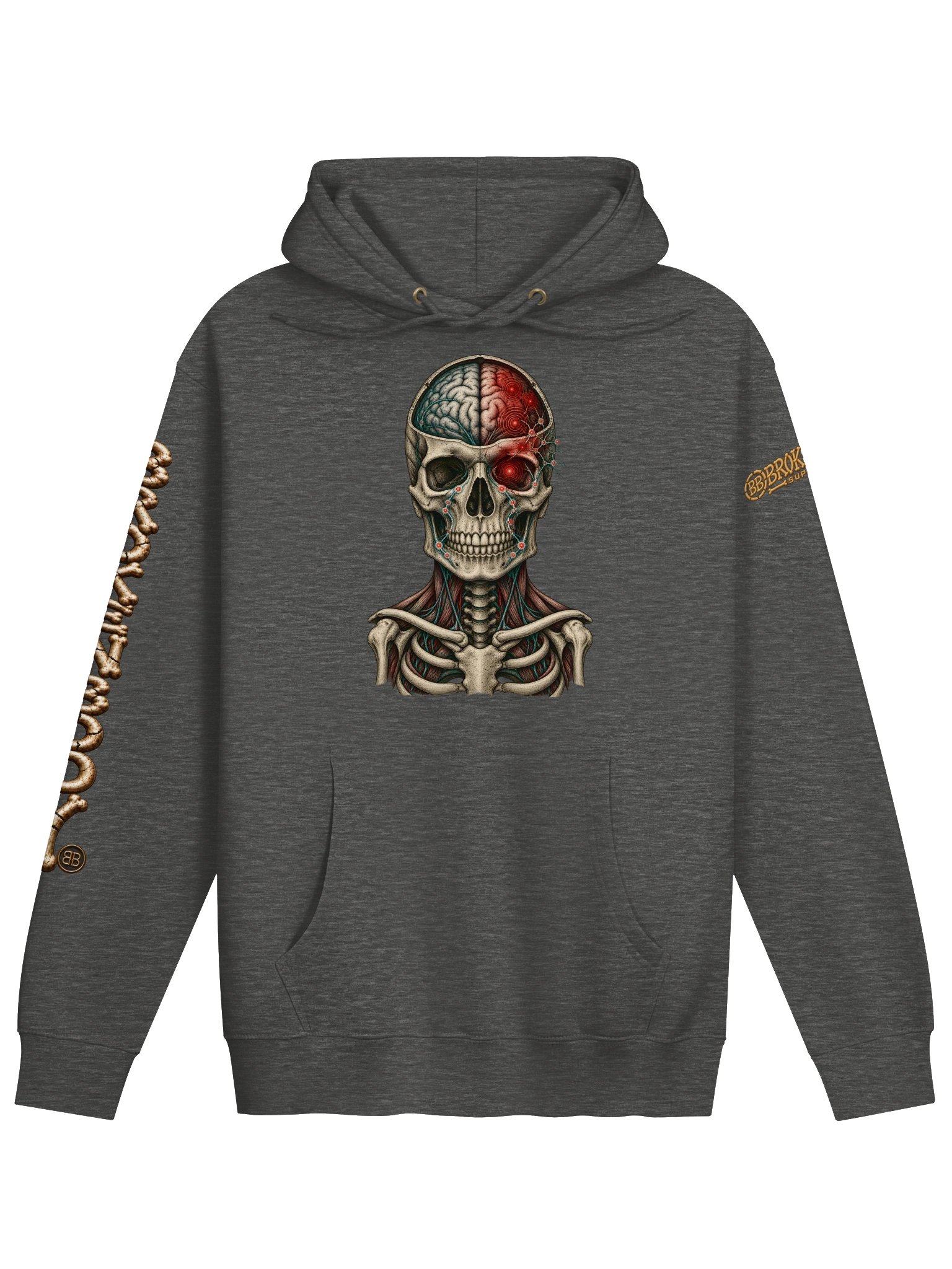 Brain Pain Hoodie — Anatomical Brain Design | Rebuild Shop product image (3)