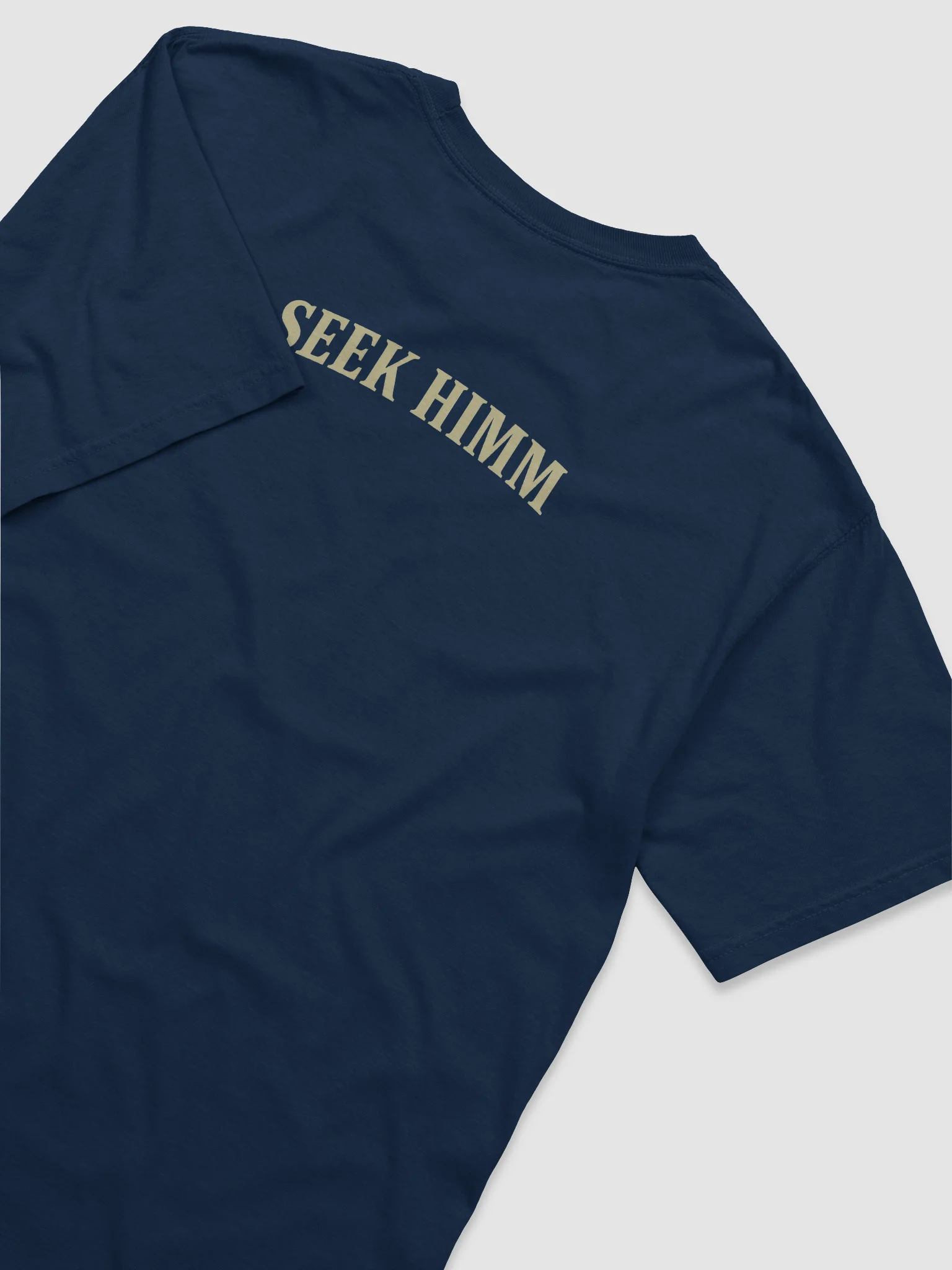 Seek Himm™ [Navy Blue] Heavy Tee — (His Infinite Mercy & Majesty) product image (4)