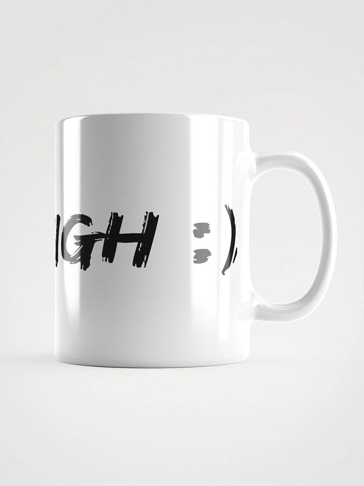 White Glossy Stay High Mug (Black Text) product image (1)