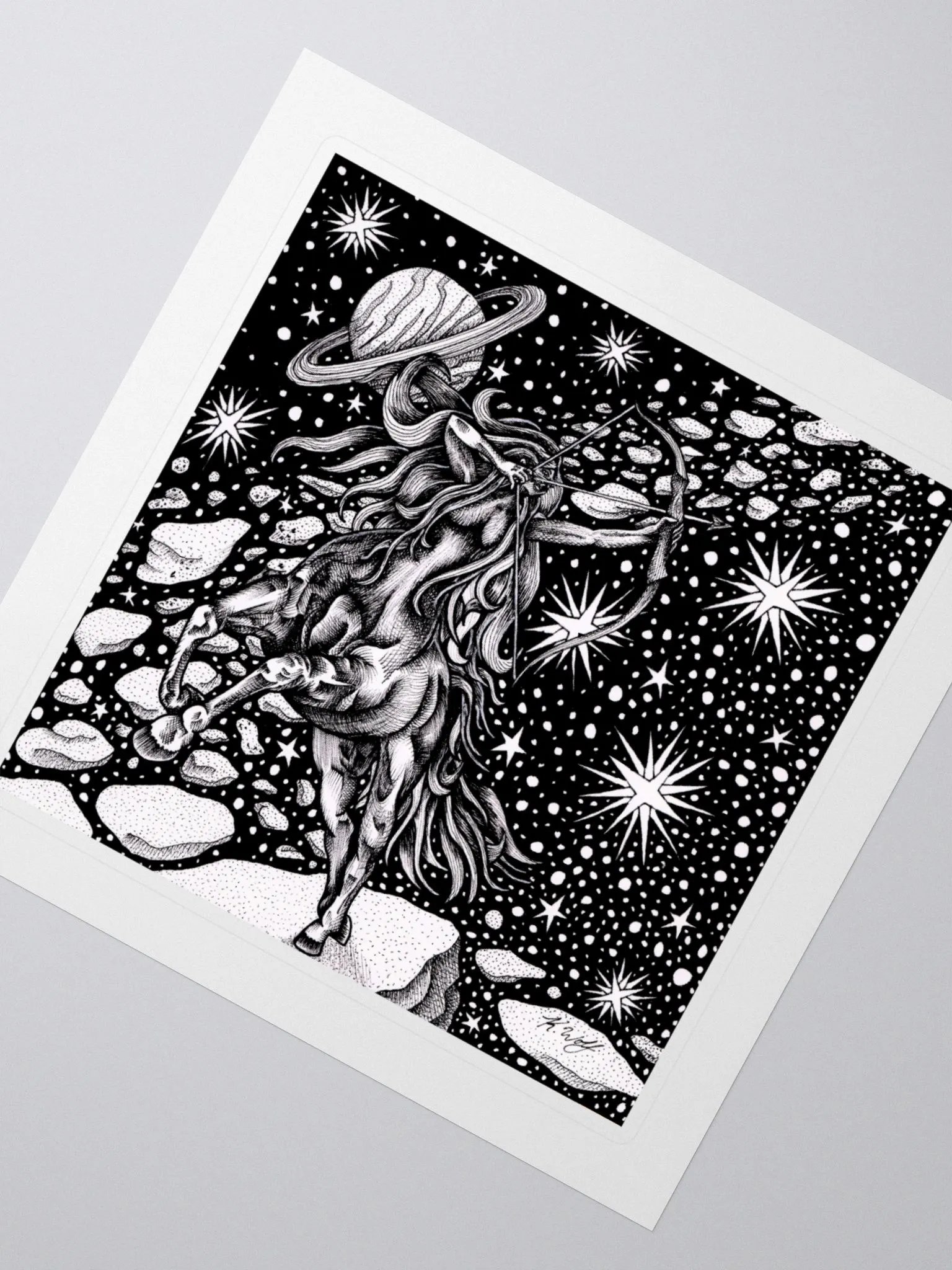 Sagittarius Zodiac Kiss Cut Stickers product image (2)