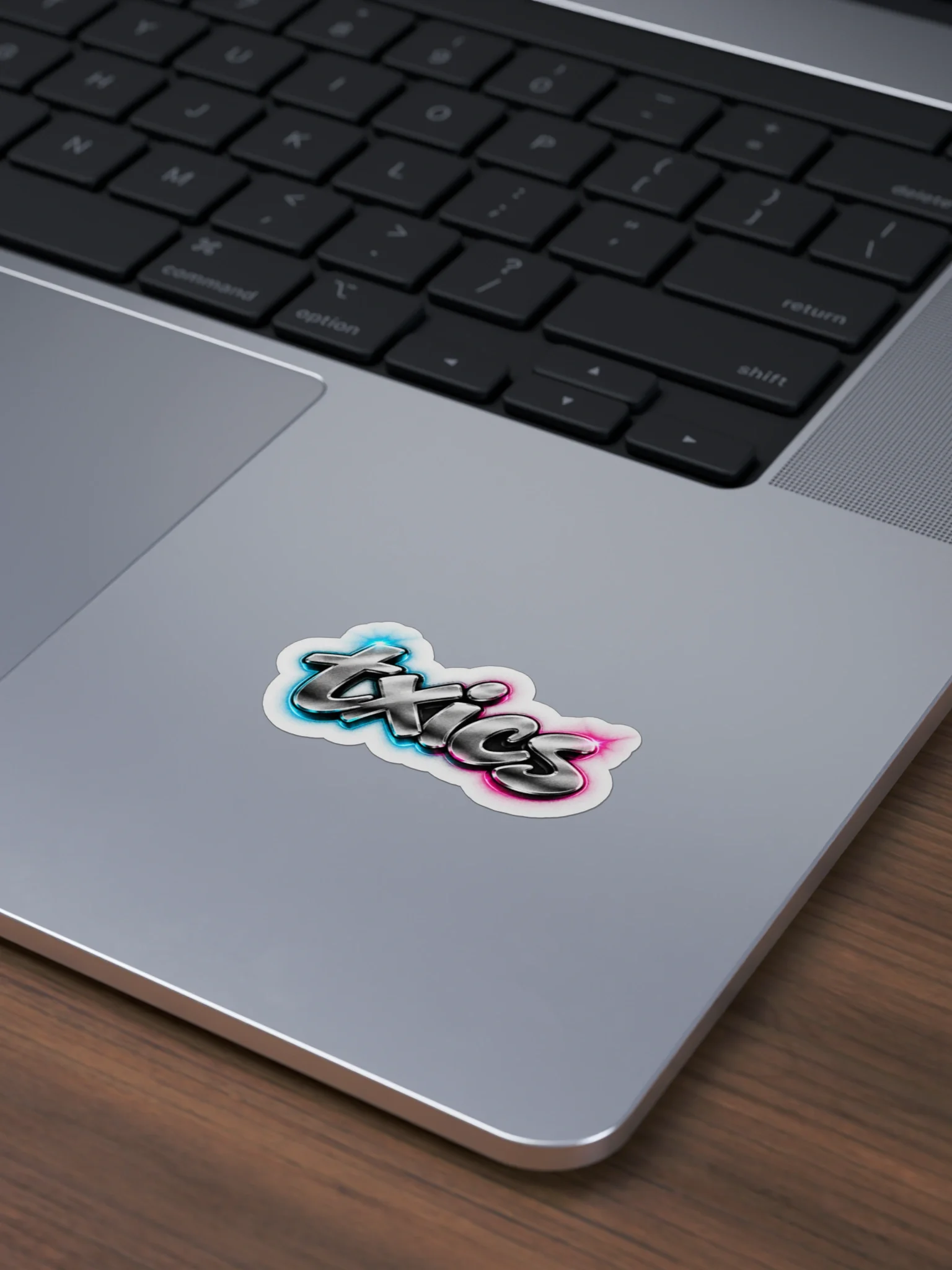 txics Neon Chrome Die-Cut Sticker