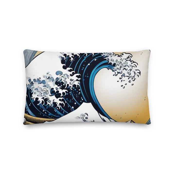 Japanese Rising Wave All-Over Premium Pillow product image (5)