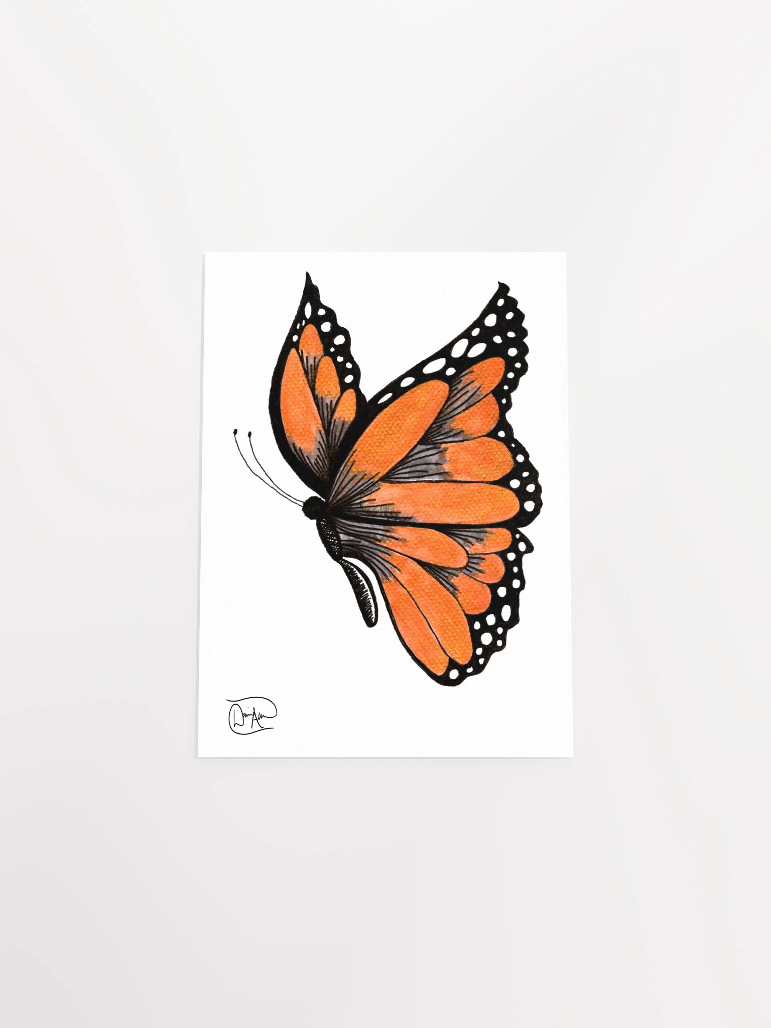 Butterfly Watercolour Print product image (4)