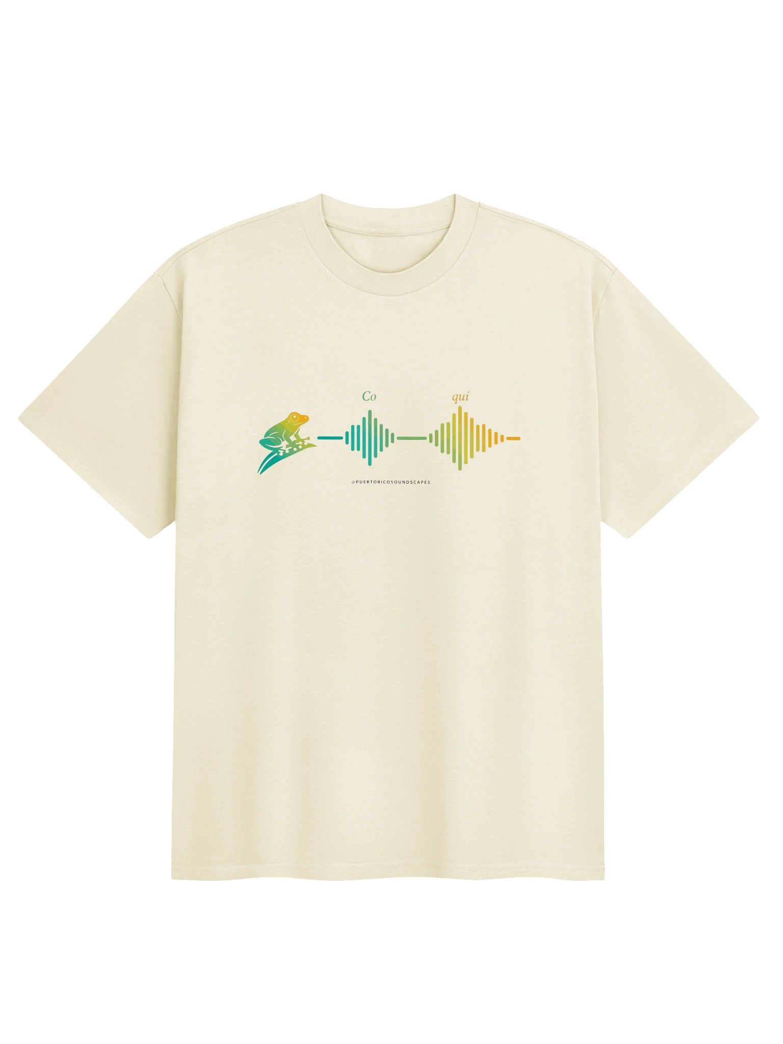 Coquí Wave Tee — Natural product image (1)