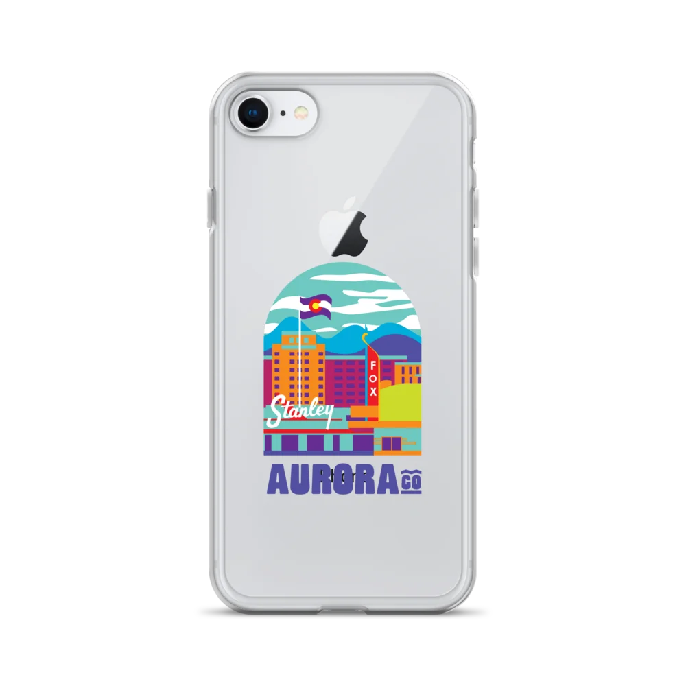 Aurora Cityscape iPhone Case (Multicolor) product image (1)