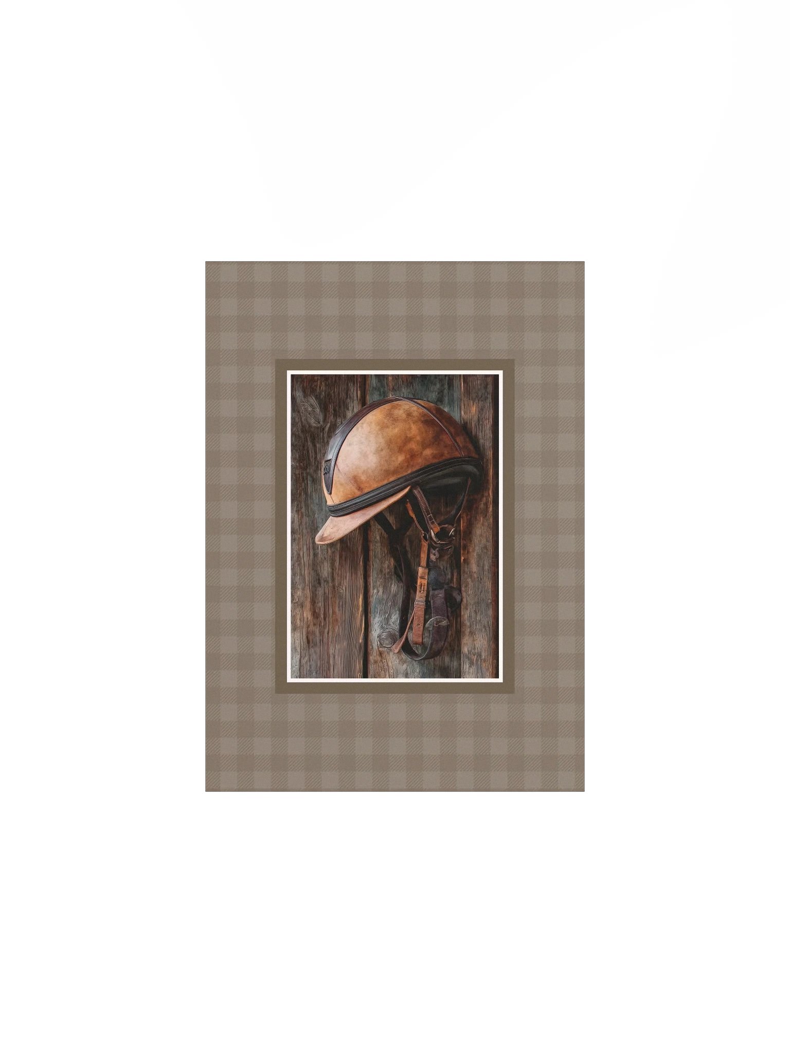 Equestrian Riding Hat Farmhouse Print product image (3)