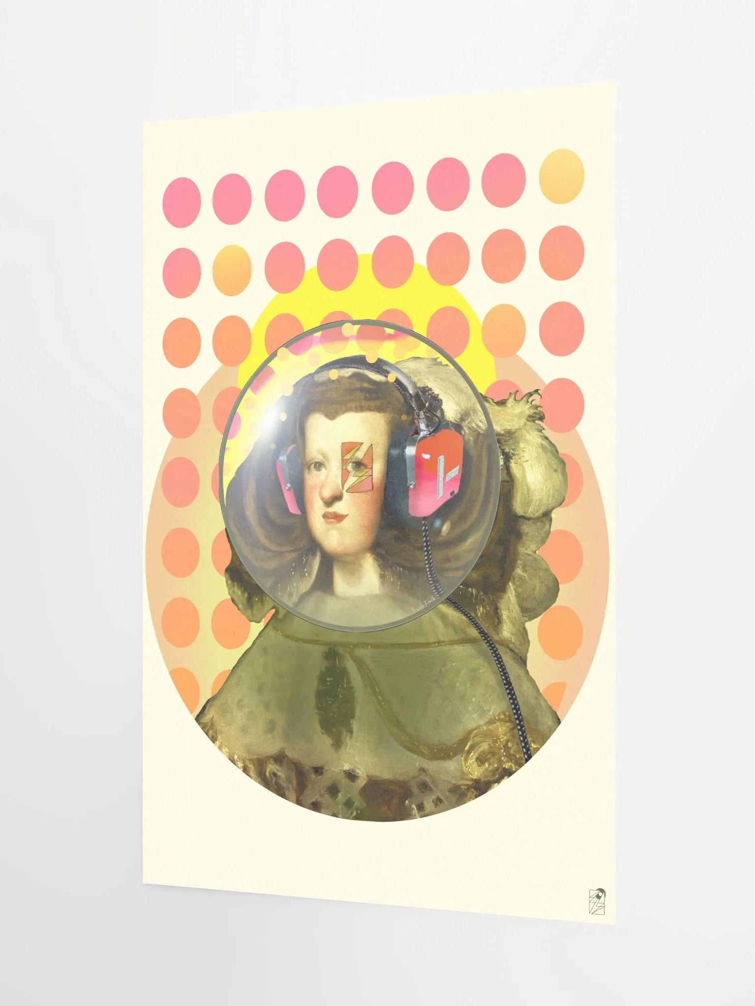 Queen of Space by Frank Fonik (AM/FM Radio Headphone) , Techno EDM Matte Paper Poster product image (2)