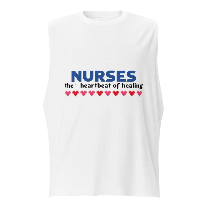 Heartbeat of Healing Nurses Muscle Tank product image (1)