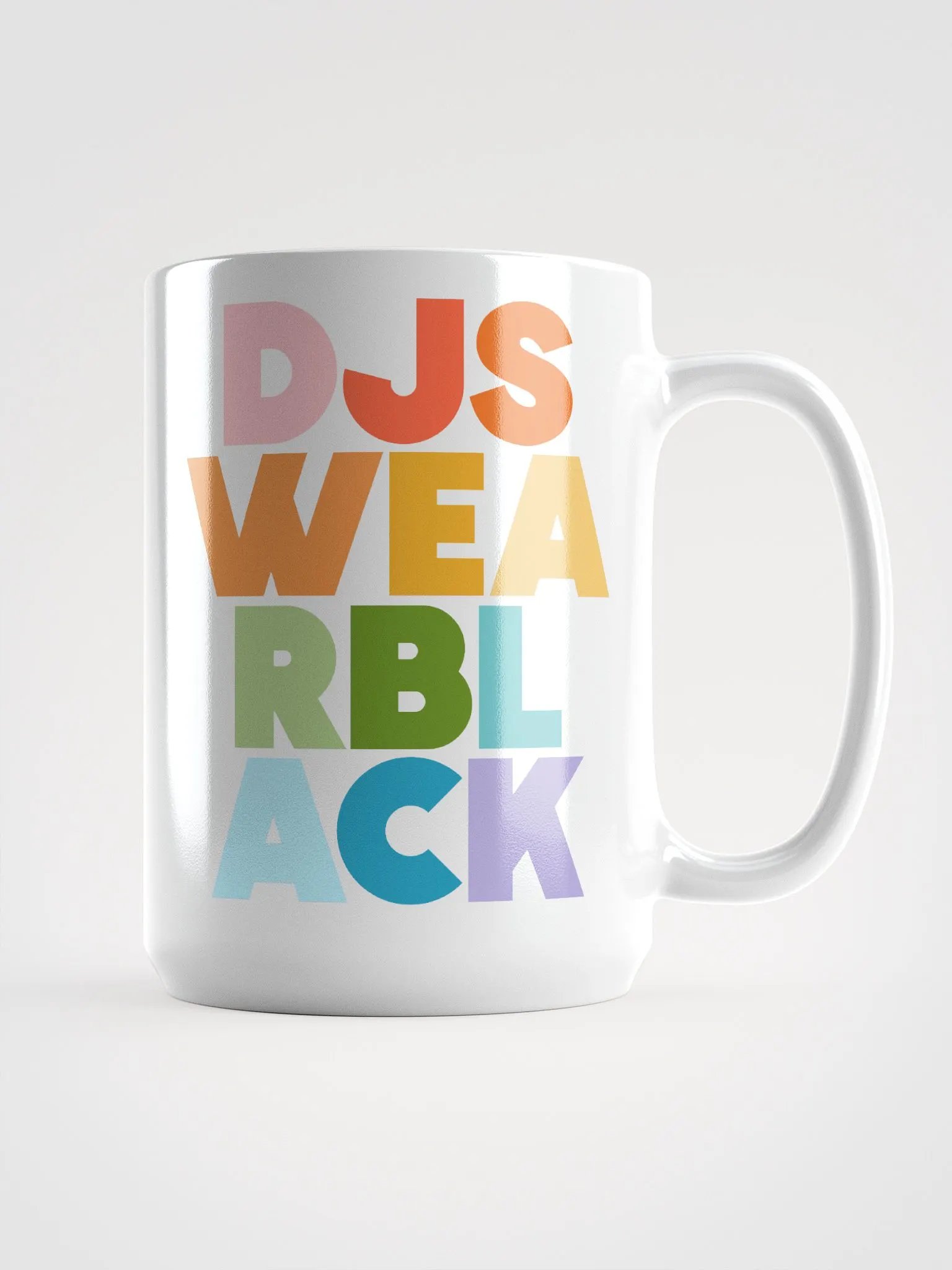 DJs Wear BLACK (col) Mug product image (1)
