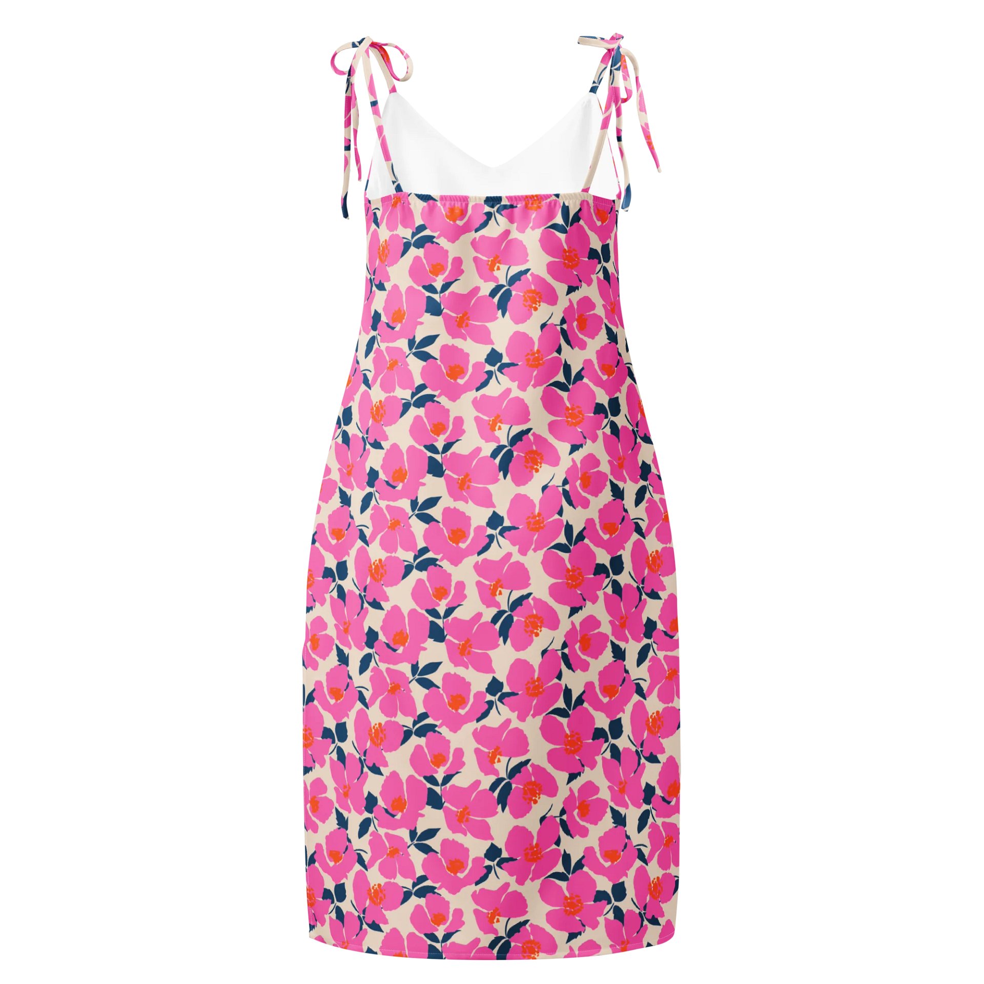 Pink Garden Bloom Chiffon Slip Dress product image (2)
