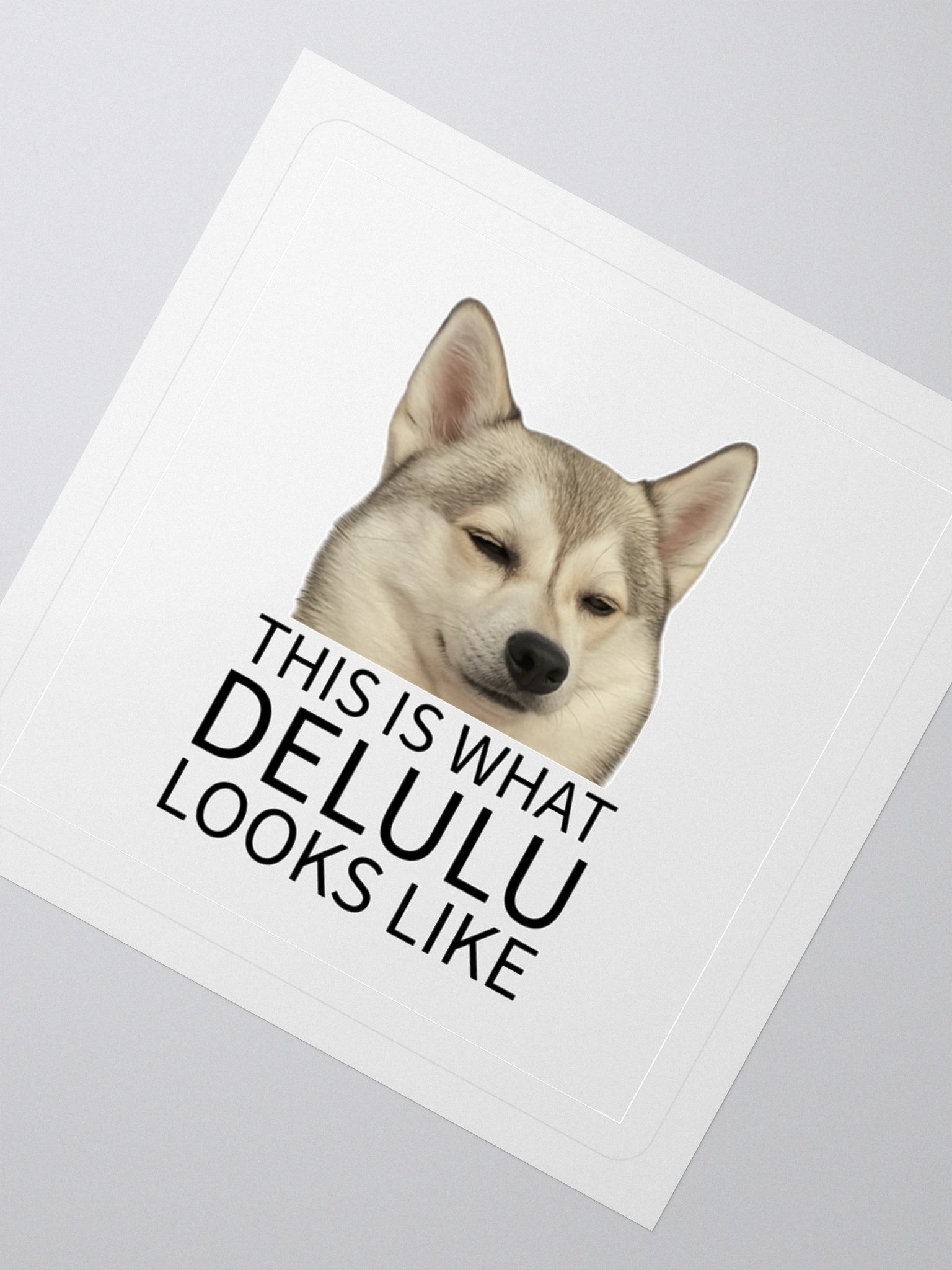 This Is What Delulu Looks Like – Cordell Sticker 💅🐾 product image (6)