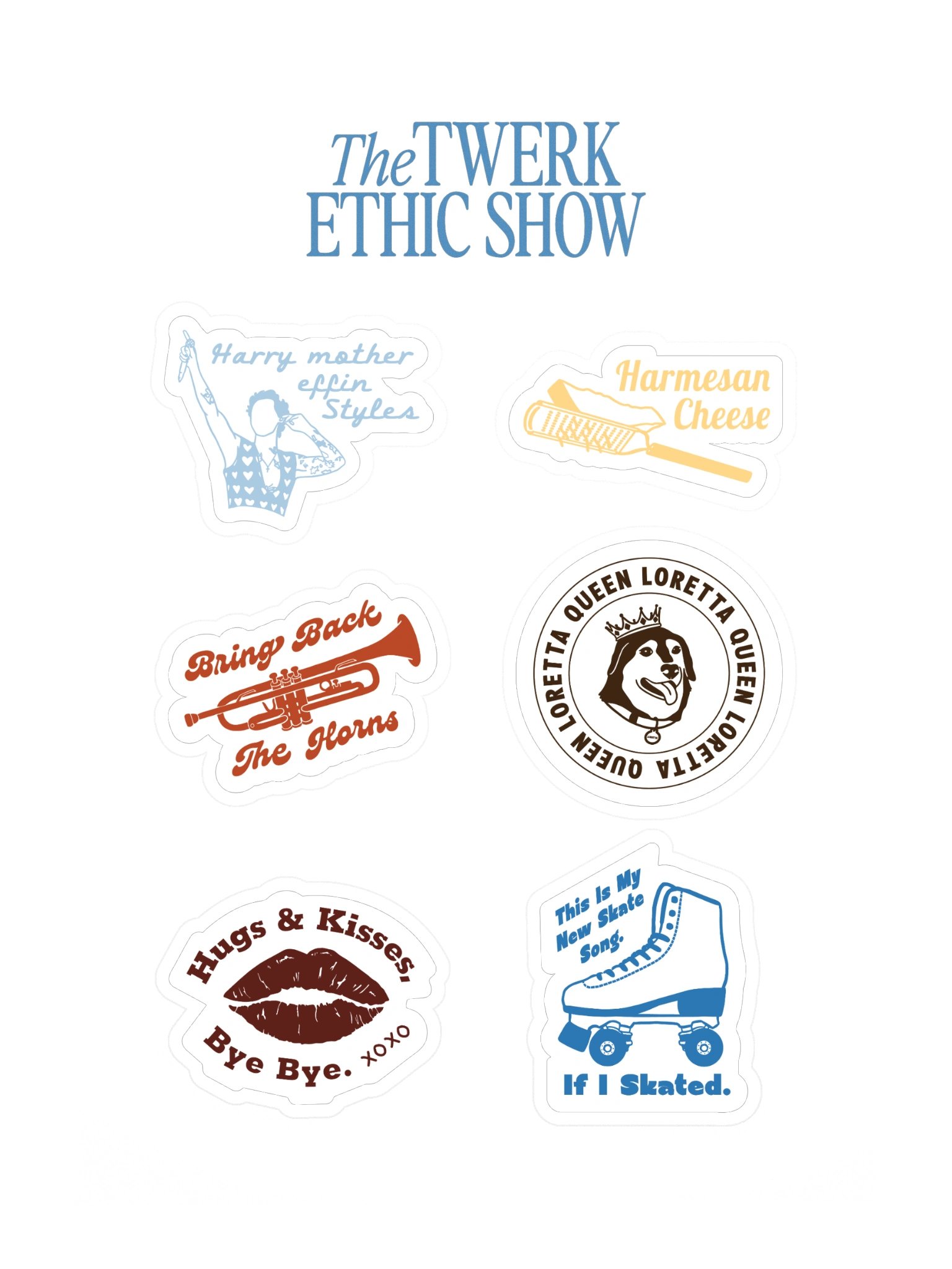 Iconic TTES Phrases Sticker Sheet #1 product image (3)
