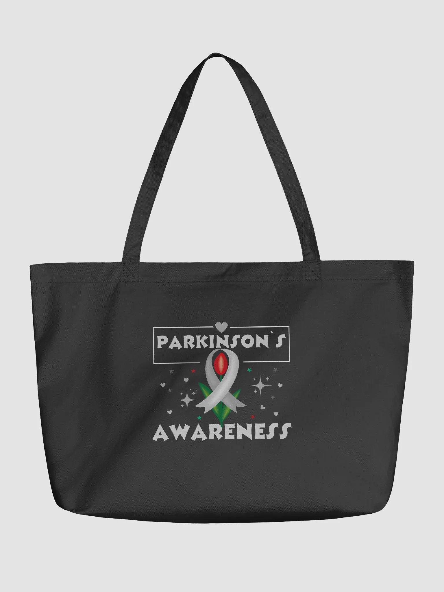 Parkinson's Awareness Organic Tote Bag product image (2)