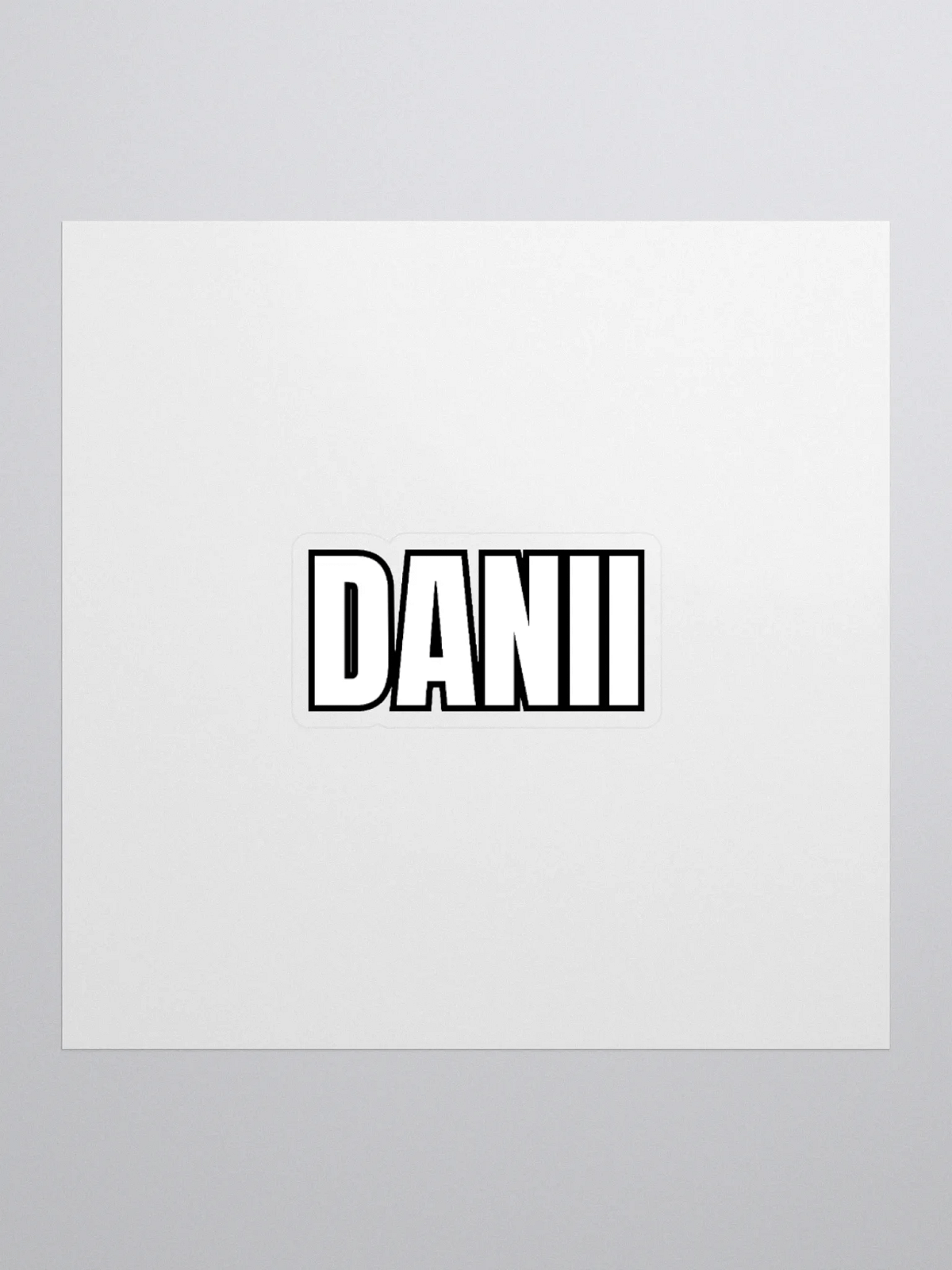 DANII WHITE BLACK STICKER | danii_xo_ttv