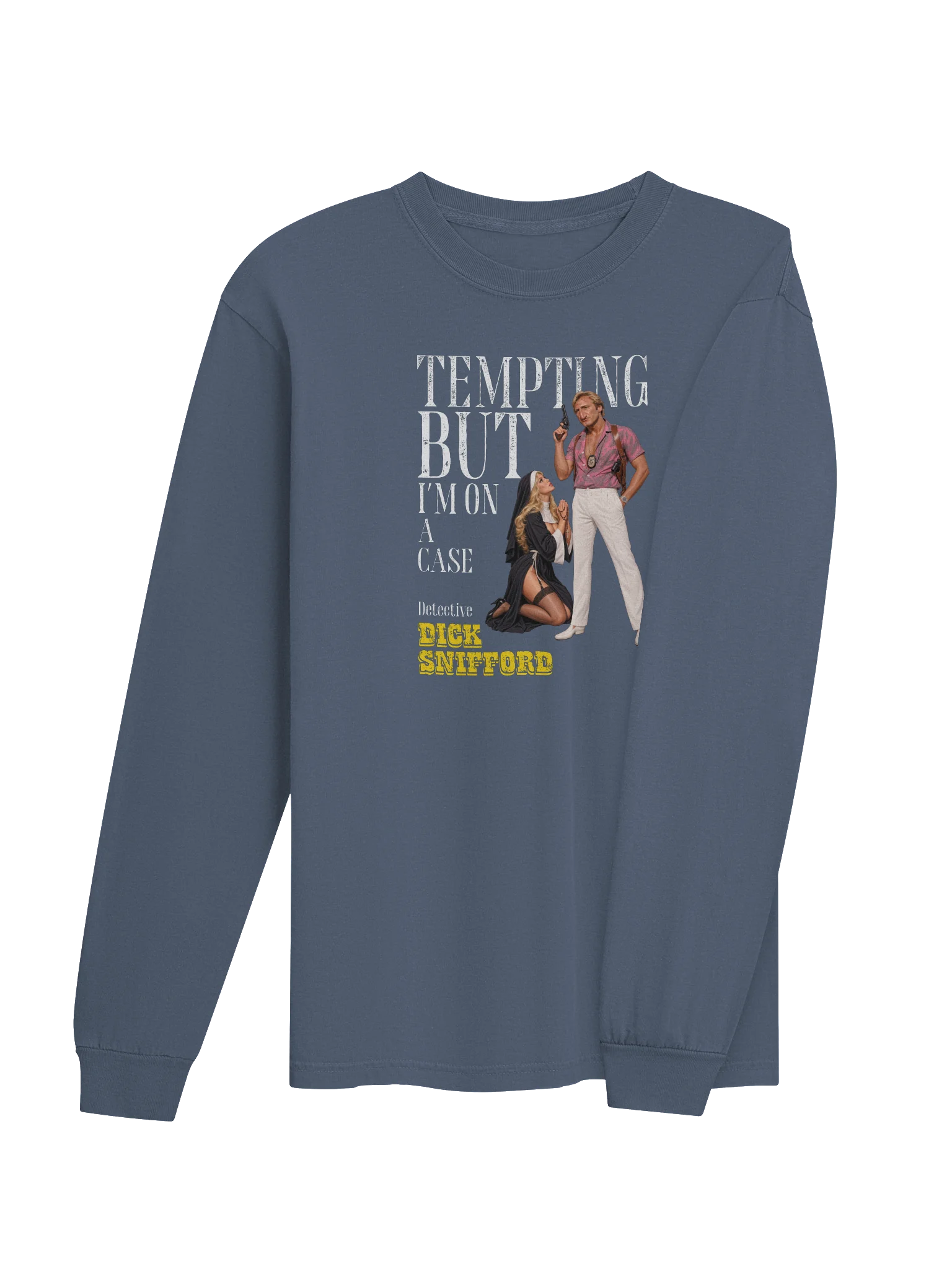 Dick Snifford Tempting Nun Long Sleeve T-Shirt product image (44)
