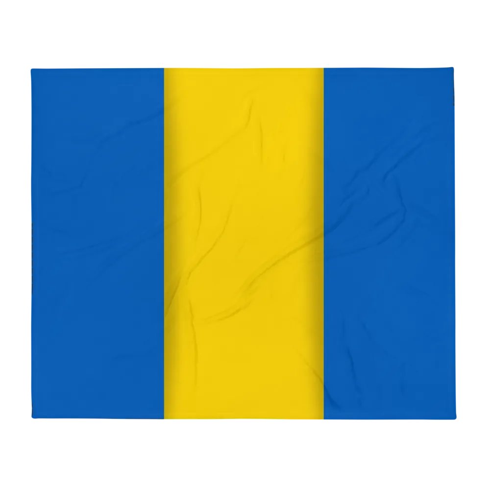 Blue Yellow Flag Colored Blanket product image (2)