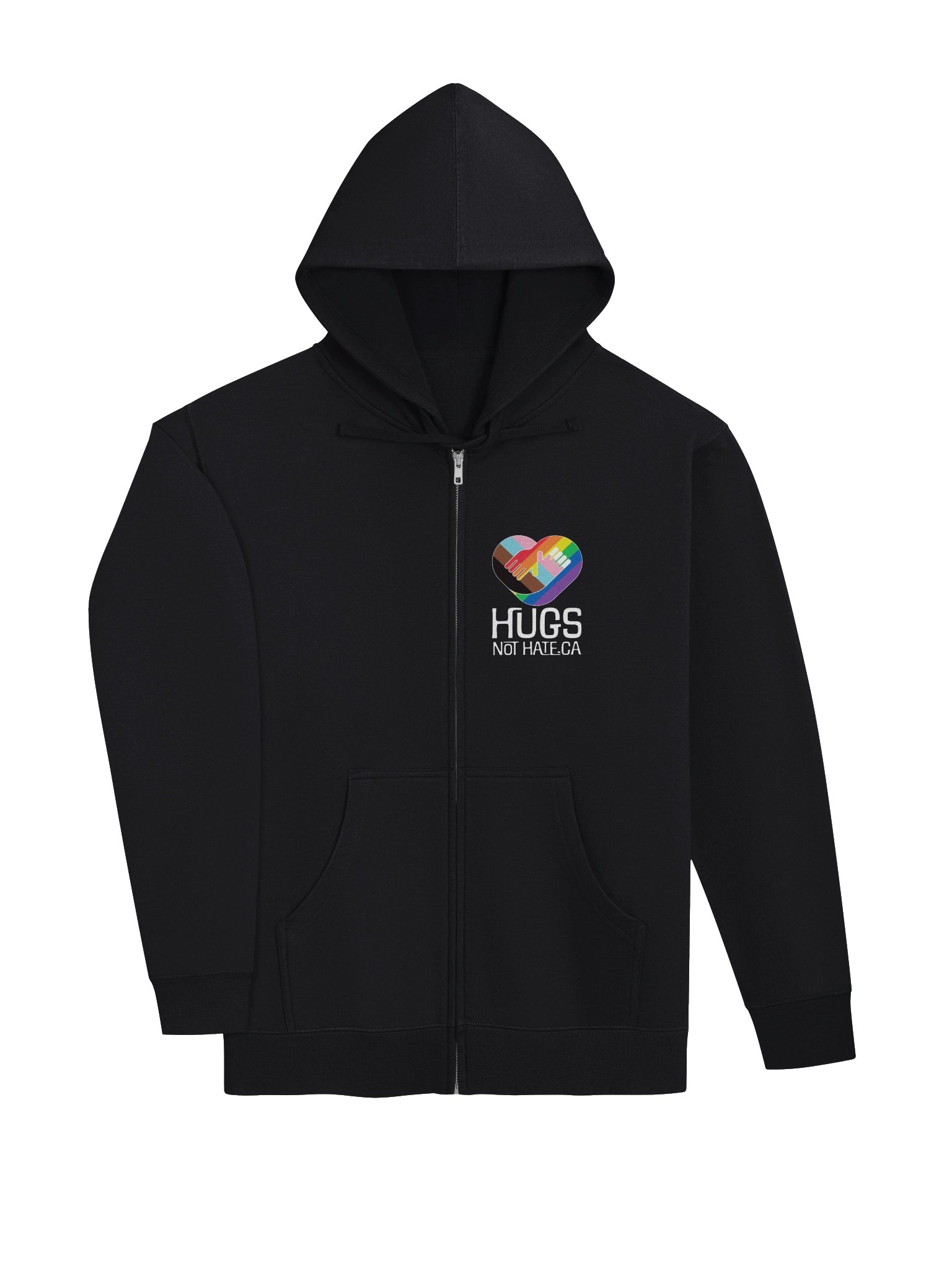 Hugs Not Hate Zip Hoodie product image (3)