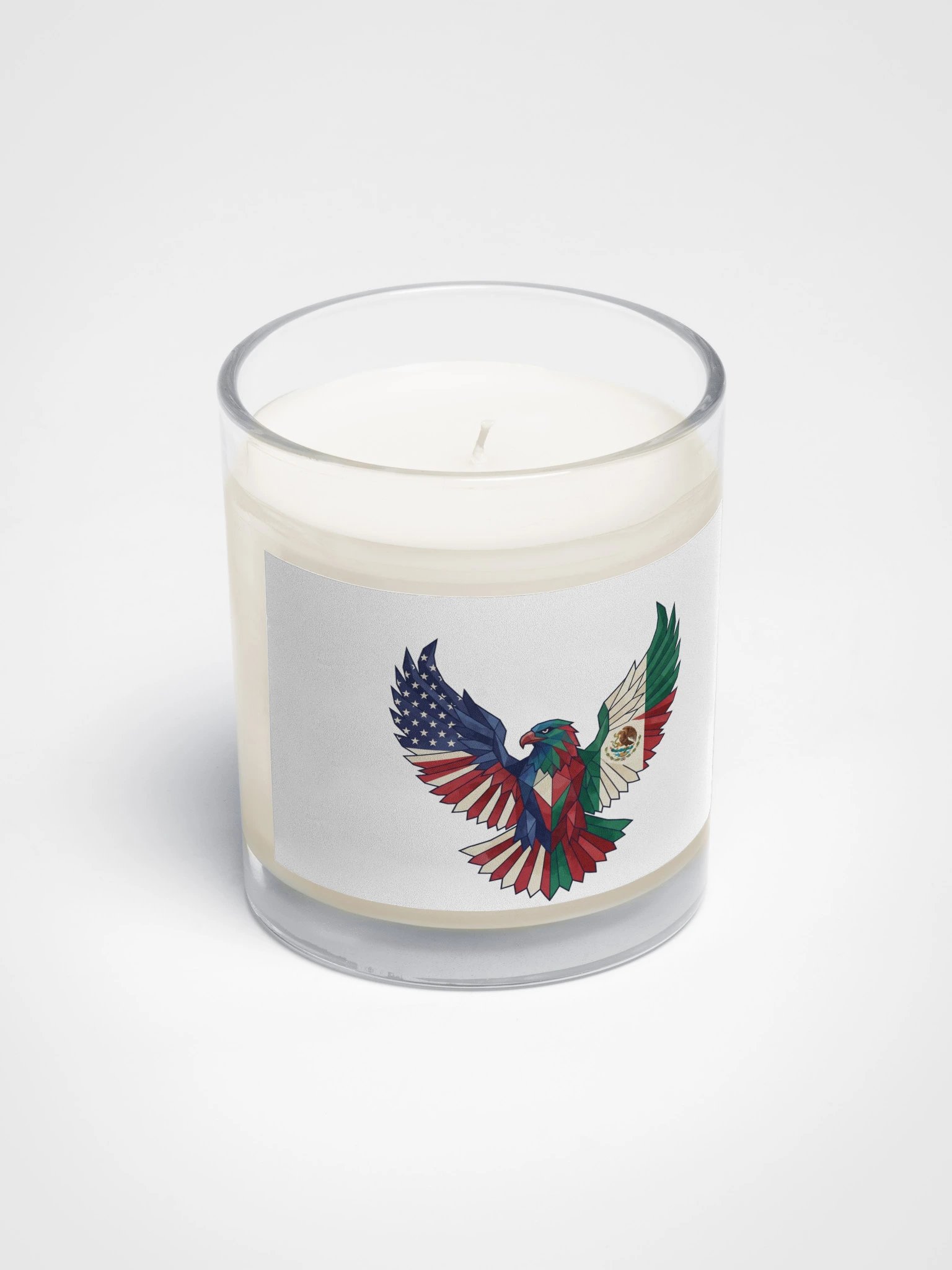 American Mexican Eagle Flag Polygon Wings Patriotic Art product image (2)
