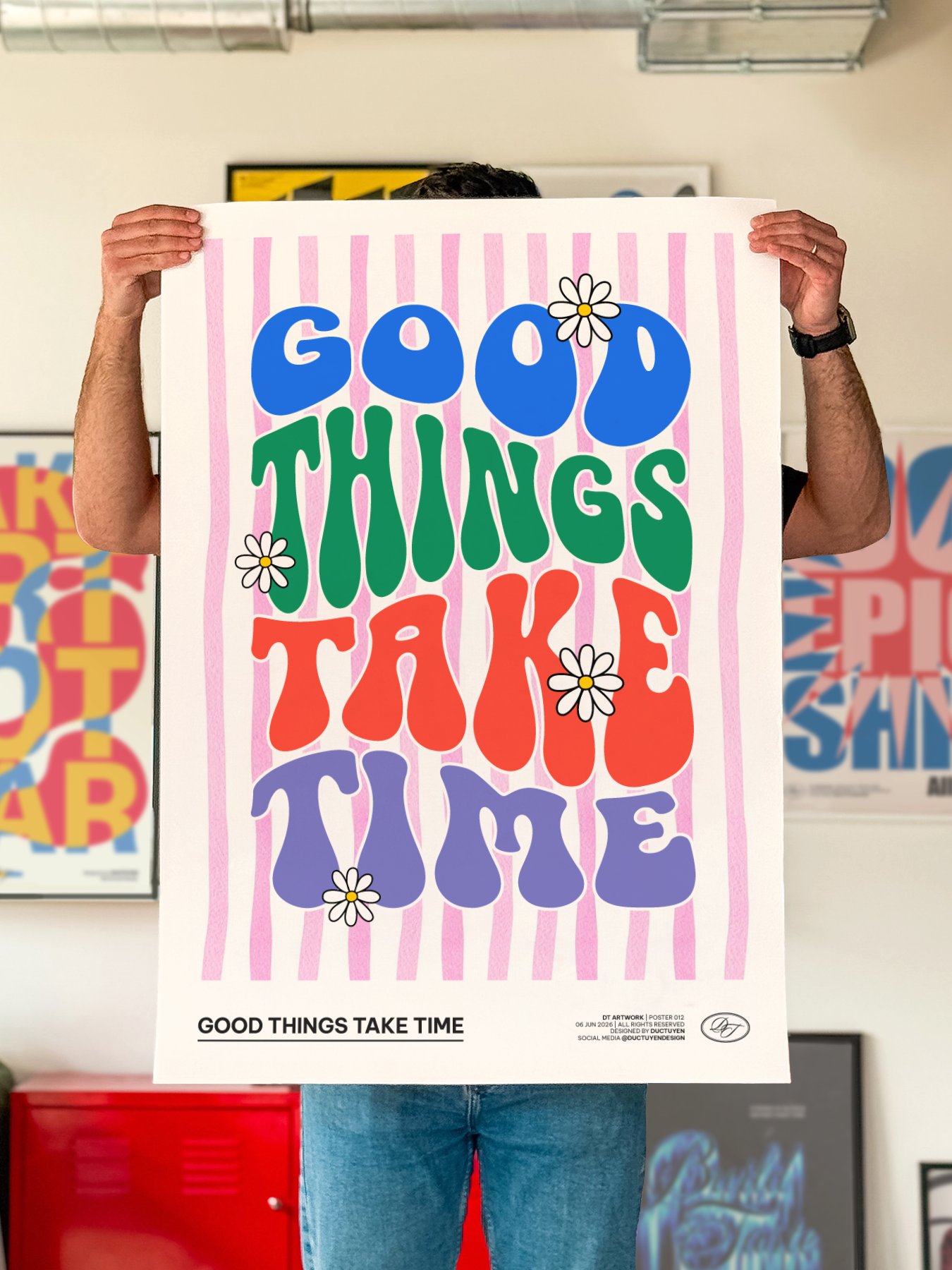"GOOD THING TAKE TIME" Print Poster (Unframe) product image (28)